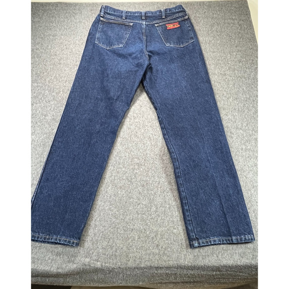 Wrangler 20X Jeans Men’s 36x32 Straight Fit Dark Wash Denim Mexico USA Fabric - Picture 2 of 10